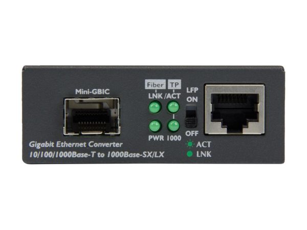 StarTech.com Gigabit Ethernet Fiber Media Converter with Open SFP Slot - Supports 10/100/1000 Networks - Image 2