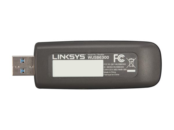Linksys WUSB6300 Wireless AC1200 Dual-Band Adapter IEEE 802.11ac, IEEE 802.11a/b/g/n USB 3.0 Up to 867 or 300Mbps Wireless Data Rates - Image 3