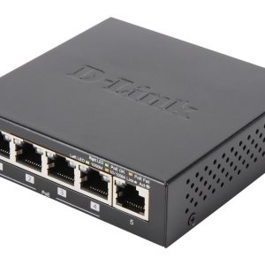 D-Link DGS-1005P 5-Port Gigabit Metal Desktop Switch with 4 PoE Ports