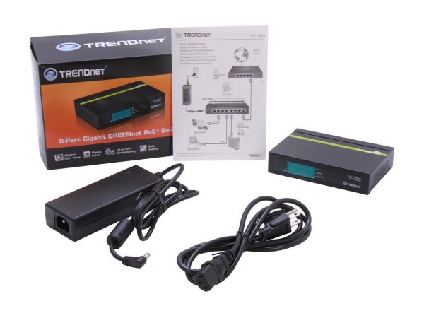 TRENDnet 8-Port Gigabit PoE+ Switch, 8 x Gigabit PoE+ Ports, 123W PoE Power Budget, 16 Gbps Switching Capacity, Desktop Switch, Ethernet Network Switch, Metal, Black, TPE-TG80G - Image 5