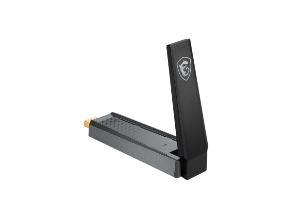 MSI AX1800 WiFi 6 Dual-Band USB Adapter - WLAN up to 1800 Mbps (5GHz, 2.4GHz Wireless), USB 3.2 Gen 1 Type-A, MU-MIMO, Adjustable Antenna, Beamforming, WPA3 - Wired Bracket Included - Image 5