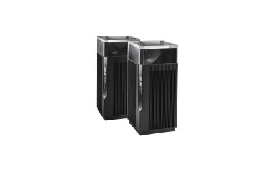 ASUS ZenWiFi Pro AXE11000 Tri-Band WiFi 6E Mesh System (ET12 2PK) – Whole Home Coverage up to 6000 Sq.Ft & 6+ Rooms, Dual 2.5G Ports, 6GHz Band, AiMesh, Included Lifetime Internet Security, Easy Setup