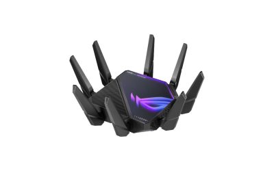 ASUS ROG Rapture WiFi 6E Gaming Router (GT-AXE16000) – Quad-Band, 6 GHz Ready, Dual 10G Ports, 2.5G WAN Port, AiMesh Support, Triple-level Game Acceleration, Lifetime Internet Security, Instant Guard