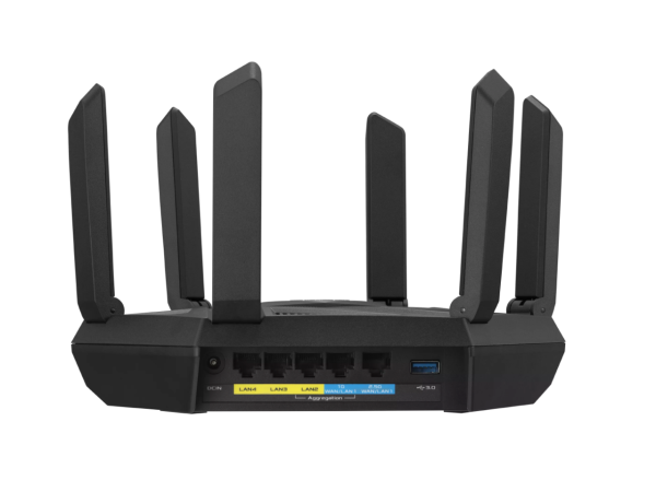 ASUS RT-AXE7800 Tri-band WiFi 6E (802.11ax) Router, 6GHz Band, ASUS Safe Browsing, Upgraded Network Security, Instant Guard, Built-in VPN Features, Free Parental Controls, 2.5G Port, AiMesh Support - Image 2