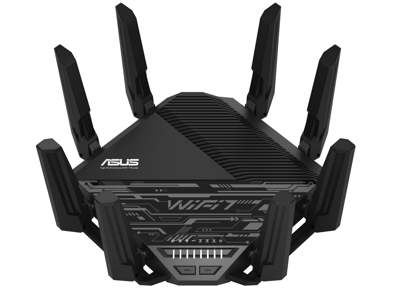 ASUS RT-BE96U BE19000 802.11BE Tri-Band Performance WiFi 7 Extendable Router with 6GHz support, Dual 10G Port, 320Mhz, lifetime internet security , MLO, Multi-RU puncturing , AiMesh Support
