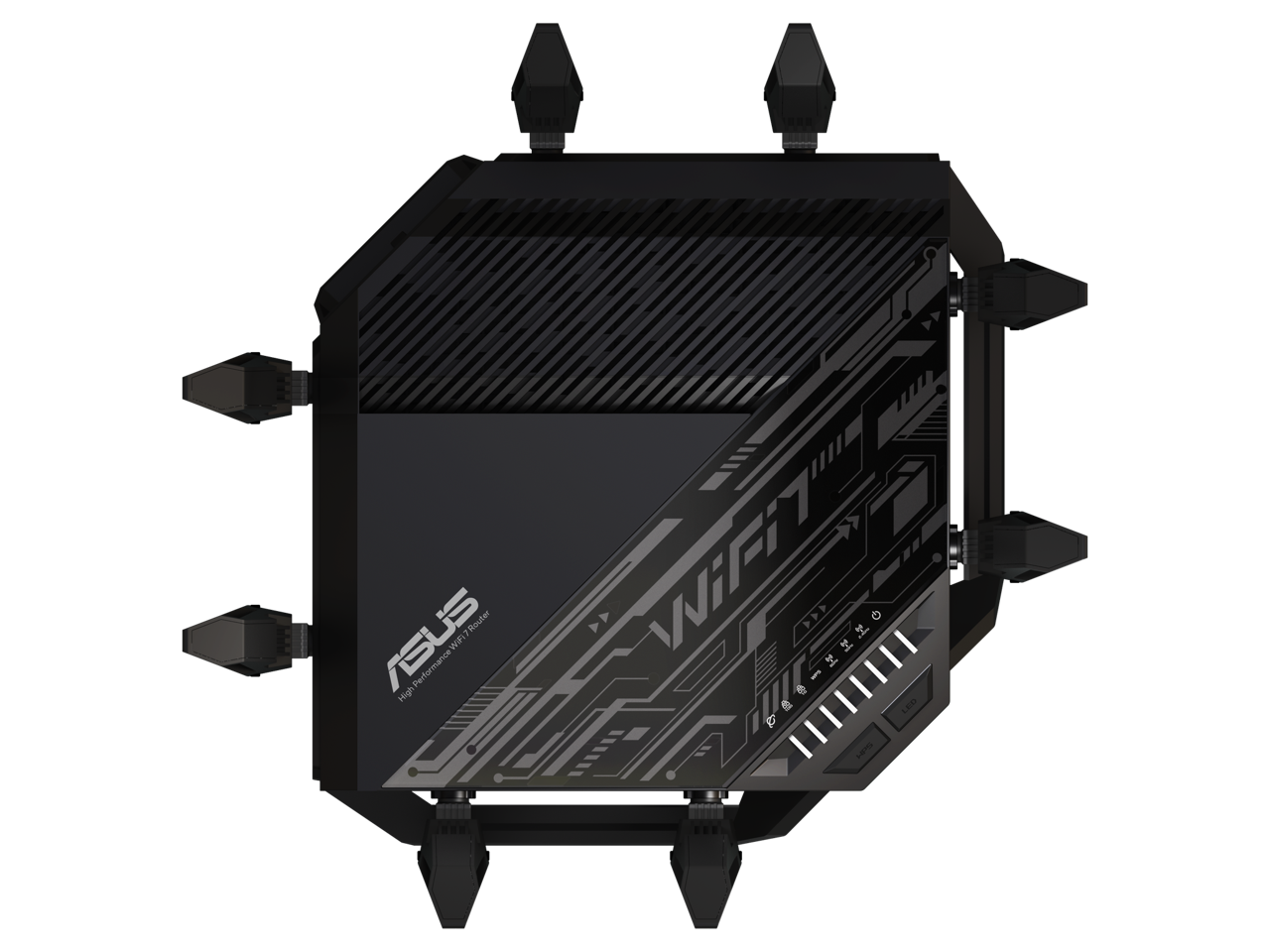 ASUS RT-BE96U BE19000 802.11BE Tri-Band Performance WiFi 7 Extendable Router with 6GHz support, Dual 10G Port, 320Mhz, lifetime internet security , MLO, Multi-RU puncturing , AiMesh Support - Image 4