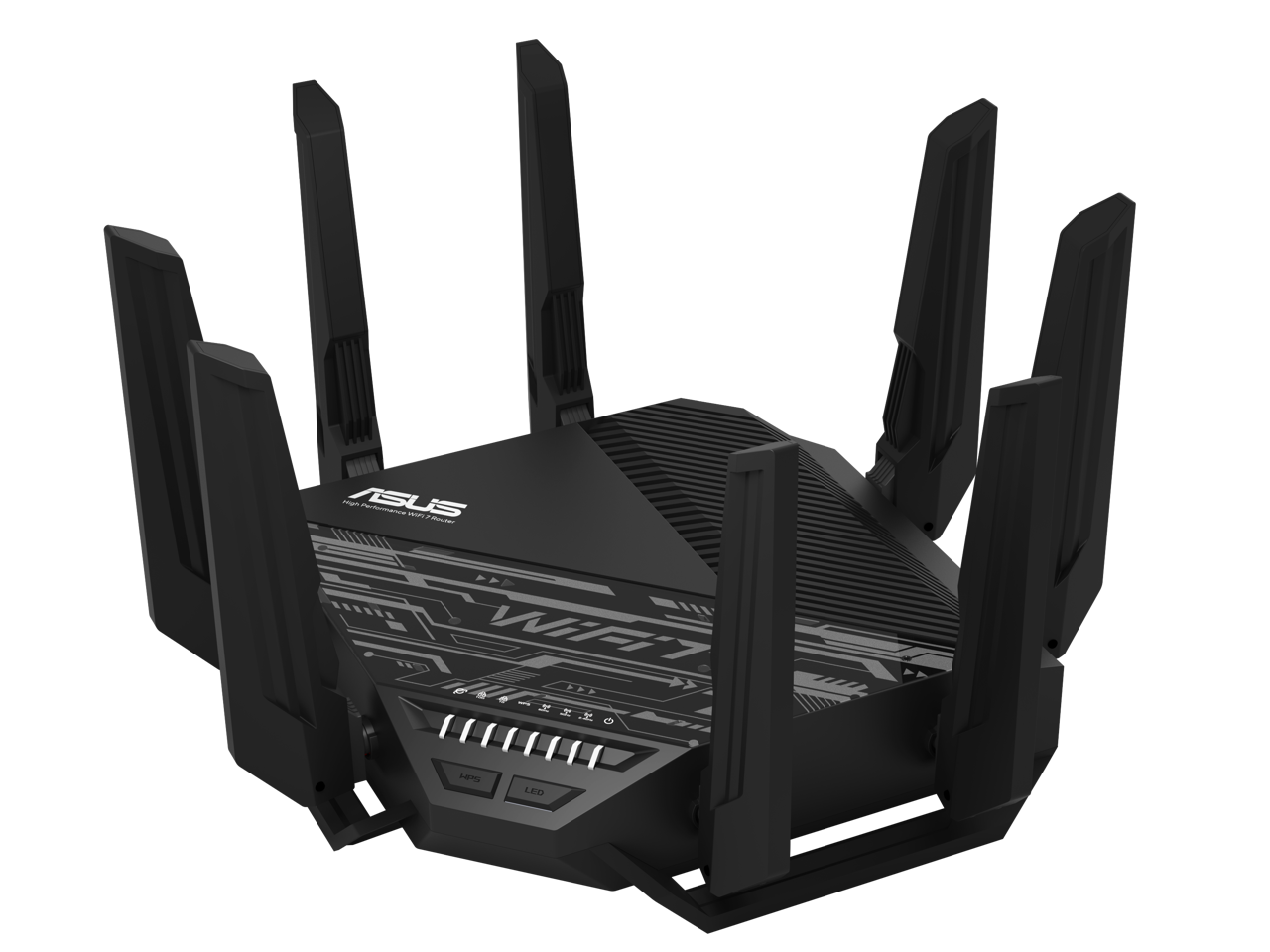 ASUS RT-BE96U BE19000 802.11BE Tri-Band Performance WiFi 7 Extendable Router with 6GHz support, Dual 10G Port, 320Mhz, lifetime internet security , MLO, Multi-RU puncturing , AiMesh Support - Image 2