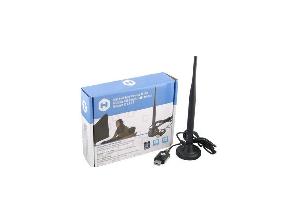 HIRO H50355 Dual Band 802.11ac AC1200 Wireless USB Network Adapter