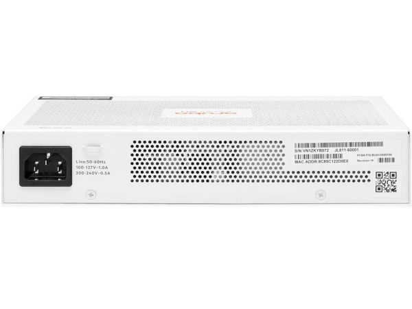 Aruba Instant On 1830 8-Port Gb | 4-Port Class 4 PoE Smart Switch (65W) - 8X 1G |Fanless | US Cord (JL811A#ABA) - Image 3