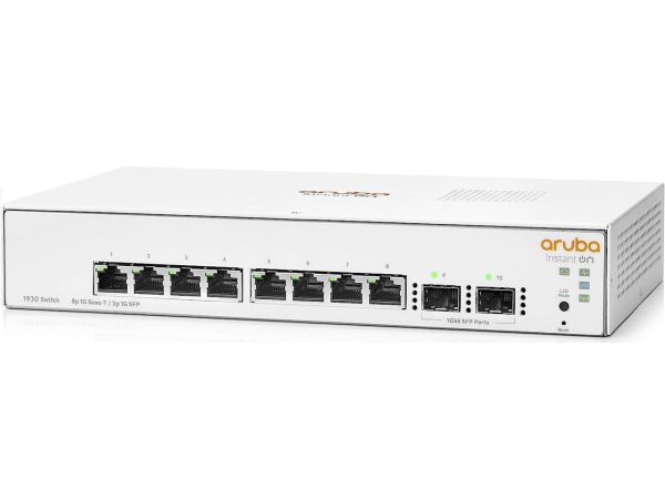 Aruba Instant On 1930 8-Port Gb Ethernet 8 x GE, 2X 1G SFP, L2+ Smart Switch US Cord (JL680A#ABA) - Image 2