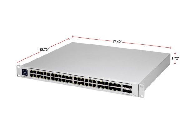 UNIFI 48PORT GB SWITCH PRO 802.3BT POE LAYER3 FEATURES SFP+ - Image 2