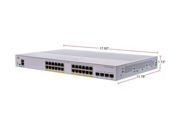 CISCO CBS350-24P-4X-NA Managed Switch - Image 2