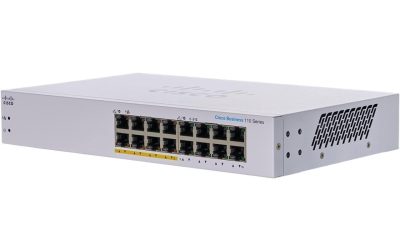 Cisco Business CBS110-16PP-D Unmanaged Switch | 16 Port GE | Partial PoE | Limited Lifetime Protection (CBS110-16PP-D)