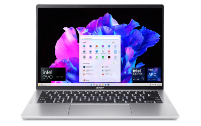 Acer Swift Go 14 SFG14-72T-71QF Intel Evo AI Ready Laptop, 14″ WUXGA (1920 x 1200) Multi-Touch 100% sRGB Display, Intel Core Ultra 7 processor 155H, Intel ARC Graphics 16GB LPDDR5X, 1TB PCIe Gen 4 SSD