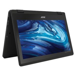 Acer TravelMate B3 Spin 11 TMB311R-33-P1GS 11.6" Touchscreen Convertible  Notebook - Intel N200 Quad-core 1 GHz - 8 GB RAM - 128 GB SSD - Windows 11 Pro - Intel UHD Graphics - Black  NX.VZ0AA.005