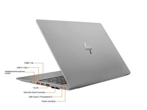 HP ZBook 15U G6 Mobile Workstation Intel Core i7-8665U (1.90GHz) 16 GB Memory 256 GB SSD Intel UHD Graphics 620 15.6" FHD Windows 11 Pro - Image 3