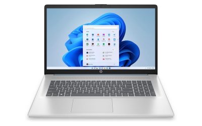 HP Laptop Intel Celeron N4120 (1.10GHz) 4GB Memory 128 GB PCIe SSD Intel UHD Graphics 600 17.3″ Touchscreen Windows 11 in S mode 17-cn0693ds