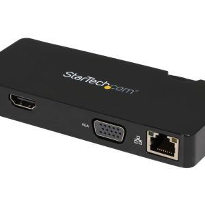 StarTech.com USB3SMDOCKHV Travel Docking Station for Laptops - HDMI or VGA - USB 3.0 - Portable Universal Laptop Mini Dock