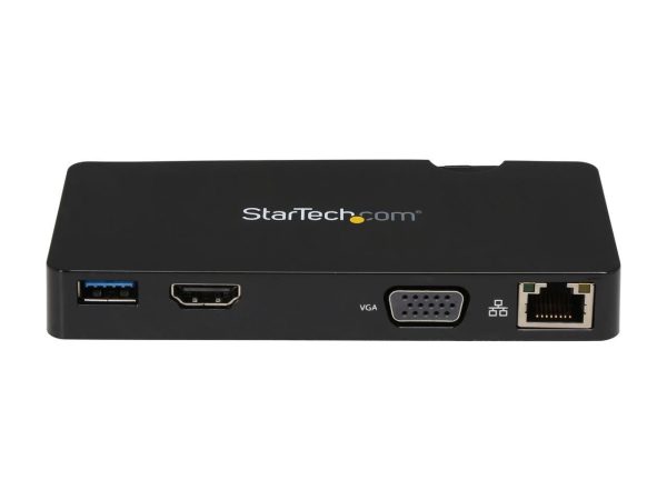 StarTech.com USB3SMDOCKHV Travel Docking Station for Laptops - HDMI or VGA - USB 3.0 - Portable Universal Laptop Mini Dock - Image 2