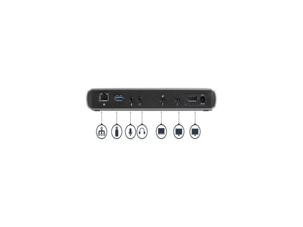 StarTech.com TB3DK2DPPD Dual 4K Monitor Thunderbolt 3 Dock with DisplayPort - 85 W Power Delivery + Charging - Mac & Windows (TB3DK2DisplayPortPD) - Image 5