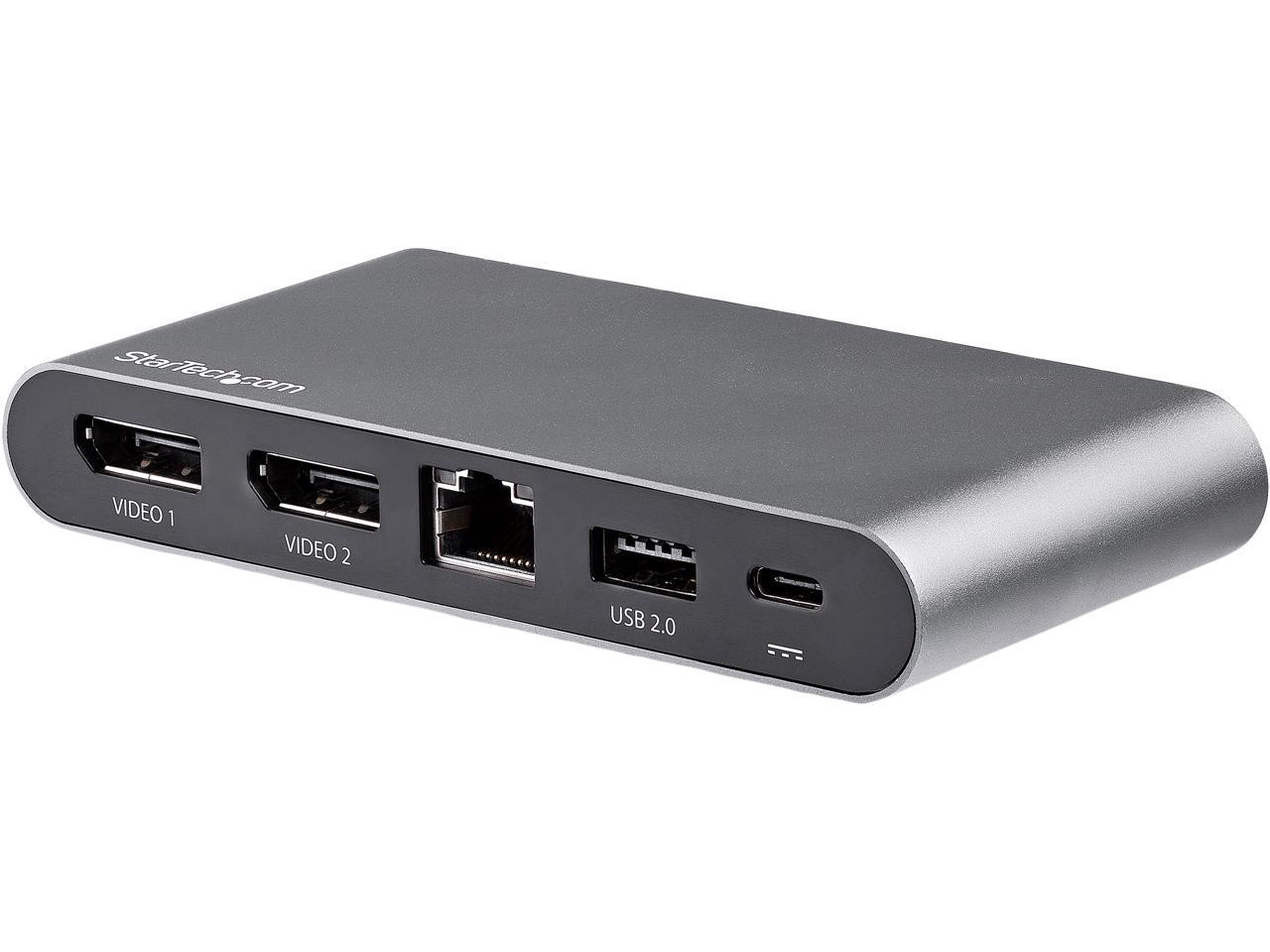 StarTech.com DK30C2DAGPD USB-C Multiport Adapter - Dual-Monitor - Windows - USB-C to Dual 4K DisplayPort Adapter - 2x USB-A Ports - 100W PD 3.0 - GbE