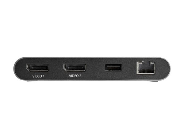 Thunderbolt 3 Mini Dock - Portable Dual Monitor TB3 Docking Station with DisplayPort 4K 60Hz - 1x USB-A (3.2) & GbE - 11" Attached Cable - Laptop Multiport Adapter - Mac/Windows (TB3DKM2DPL) - Image 4
