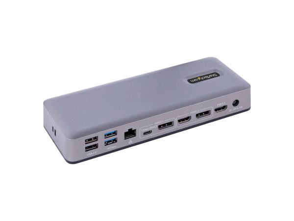 StarTech.com USB-C Docking Station - Multi Monitor HDMI/DP/DP Alt Mode USB-C Dock - 3x 4K30 / 2x 4K60 - 7-Port USB Hub (DK31C3MNCR) - Image 2