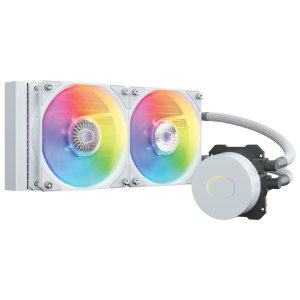 COOLER MASTER MLW-D24M-A18PW-RW MasterLiquid ML240L ARGB White Edition V2 Liquid Water Cooler