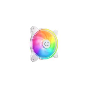 Cooler Master MasterFan MF140 Halo² White PC Case|Liquid Cooler|Air Cooler Fan, Dual Loop Gen 2 ARGB LEDs Rings, Dynamic PWM 140mm 1,600 RPM,Air Balance Blades, Hybrid Frame (MFL-B4DW-16NP2-R2)
