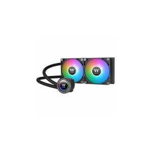 Thermaltake TH240 ARGB Sync V2 CPU Liquid Cooler/AlO Liquid Cooling/Fan 120mm*2/PWM 500~2000 RPM/Mirror Waterblock/MB ARGB Sync Control, CL-W361-PL12SW-A