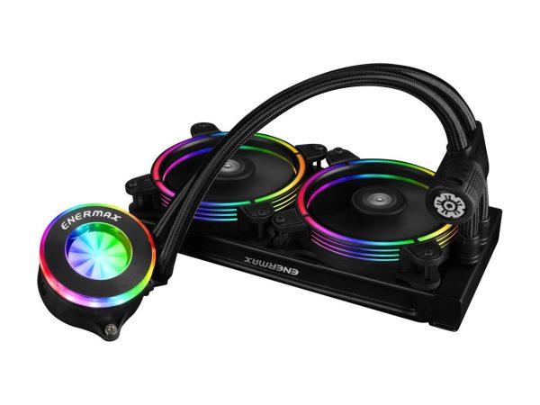 Enermax LIQFUSION 240, Addressable RGB All-in-one CPU Liquid Cooler for AM4 / LGA 1700/1200/1151, 240mm Radiator, Patented Flow Indicator Design, T.B. RGB Addressable M/B Sync PWM Fan - Image 4