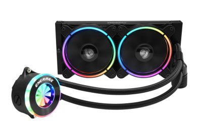 Enermax LIQFUSION 240, Addressable RGB All-in-one CPU Liquid Cooler for AM4 / LGA 1700/1200/1151, 240mm Radiator, Patented Flow Indicator Design, T.B. RGB Addressable M/B Sync PWM Fan