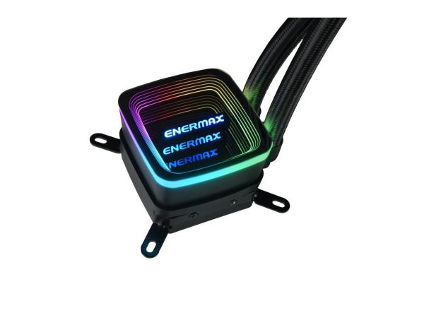 Enermax AQUAFUSION ADV 120 ARGB AIO CPU Liquid Cooler, Infinity Mirror RGB Pump, 120mm Radiator, SquaA ADV RGB PWM Fan, 300W TDP, 500 – 2000 RPM, Dual-Chamber Water Block, AM4 / LGA 1200/1151 - AMD AM5 & Intel LGA1700 Ready - Image 5