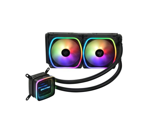 Enermax AQUAFUSION ADV 240 ARGB AIO CPU Liquid Cooler, Infinity Mirror RGB Pump, 240mm Radiator, Dual 120mm SquaA ADV RGB PWM Fans, 360W TDP, 500 – 2000 RPM, Dual-Chamber Water Block, AM4 / LGA 1200/1151 - AMD AM5 & Intel LGA1700 Ready - Image 3