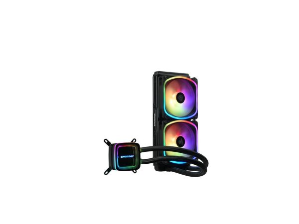 Enermax AQUAFUSION ADV 240 ARGB AIO CPU Liquid Cooler, Infinity Mirror RGB Pump, 240mm Radiator, Dual 120mm SquaA ADV RGB PWM Fans, 360W TDP, 500 – 2000 RPM, Dual-Chamber Water Block, AM4 / LGA 1200/1151 - AMD AM5 & Intel LGA1700 Ready - Image 4