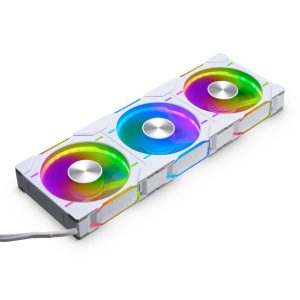 Phanteks D30-120 DRGB PWM FAN 3Pack, Premium D-RGB Performance Fans, ARGB/DRGB lighting, Daisy-chain Fan Linking system, White, 3Pack