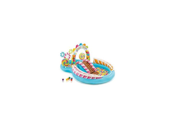 Intex Kids Inflatable Candy Zone Play Center Kids Slash Pool - Image 2