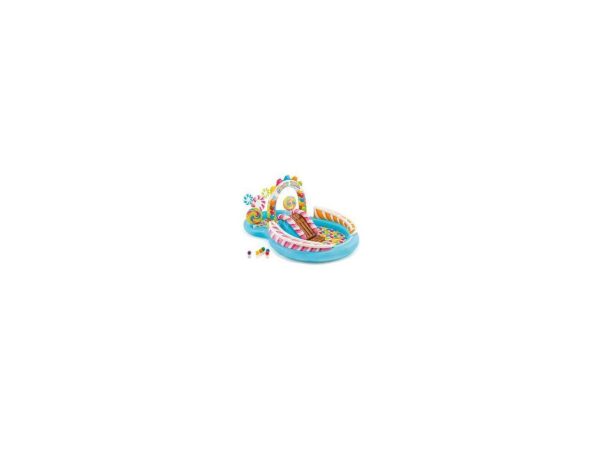 Intex Kids Inflatable Candy Zone Play Center Kids Slash Pool - Image 3