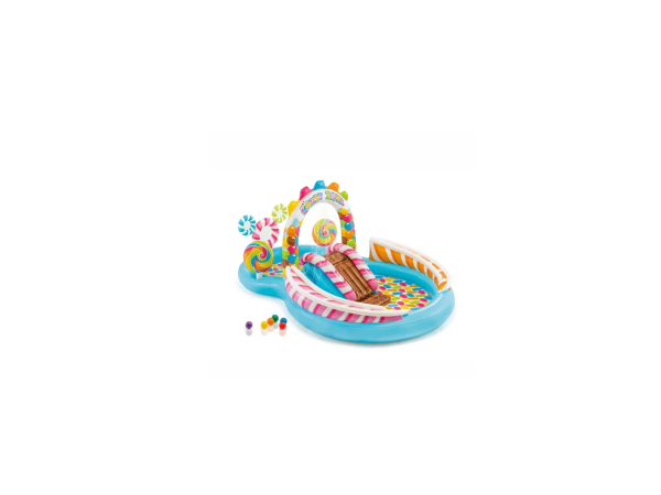 Intex Kids Inflatable Candy Zone Play Center Kids Slash Pool - Image 5