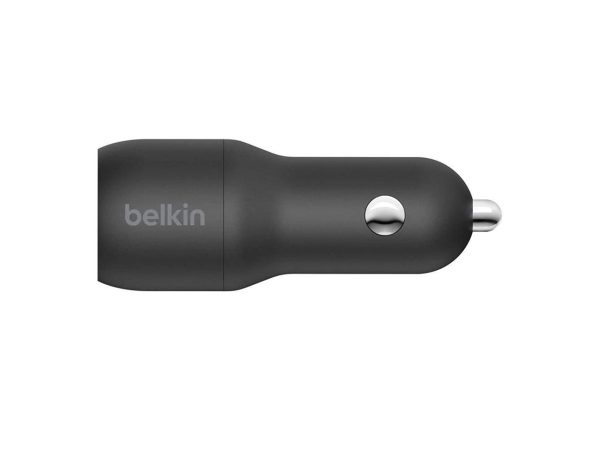 DUAL USB-A CAR CHARGER 12W X2 BLK - Image 4