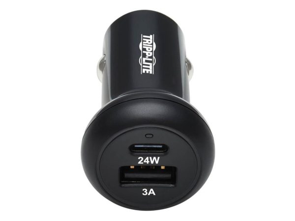 TRIPP LITE U280-C02-24W-1B USB CAR CHARGER DUAL-PORT 24W CHARGING USB C USB-A QC 3.0 BLACK - Image 5