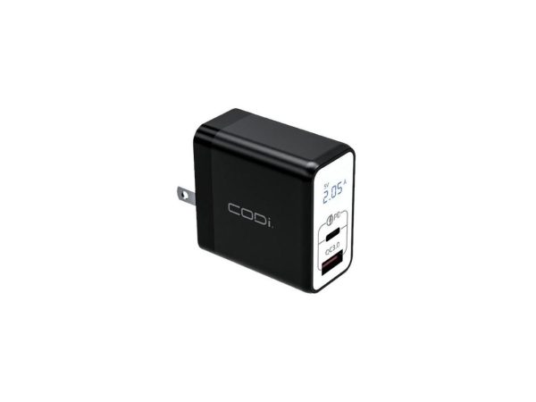 CODi Dual Port 30W Wall Charger/AC Adapter USB-C USB-A Outputs A01104 - Image 2