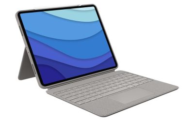 Logitech Combo Touch Keyboard/Cover Case Folio for 12.9″ Apple Logitech iPad Pro 5th Generation Tablet Sand 920010119