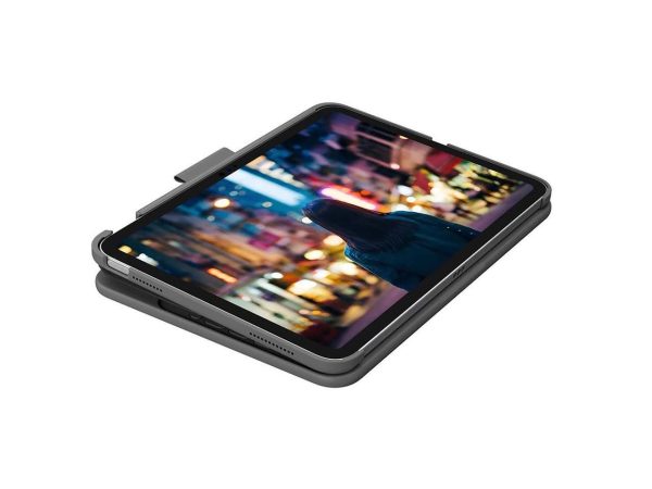 Logitech Slim Folio Protective Bluetooth Keyboard Case for Apple iPad 10.9" 10th Gen, Oxford Gray - Image 4
