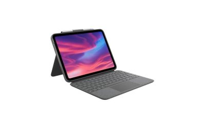 Logitech Combo Touch Detachable 10th Gen iPad Keyboard Case Oxford Gray