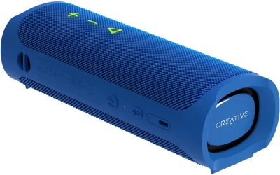 Creative MUVO GO MUVO GO Portable Speaker with Up to 18 Hours of Battery Life, IPX7 Waterproof Bluetooth® 5.3 Blue