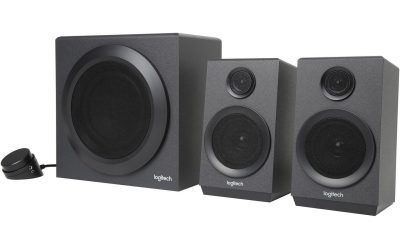 Logitech Z333 2.1 Speakers – Easy-access Volume Control, Headphone Jack – PC, Mobile Device, TV, DVD/Blueray Player, and Game Console Compatible