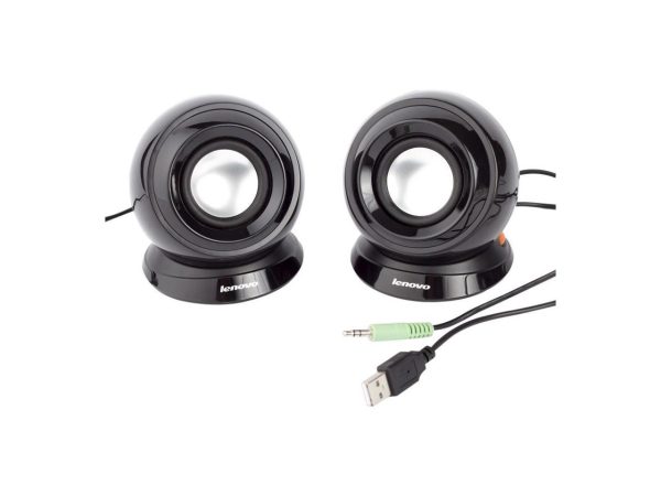 Lenovo M0520 2.0 Speaker System - 2 W RMS - Black