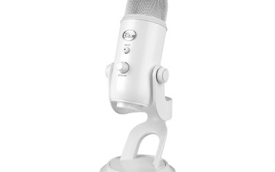 Logitech for Creators Blue Yeti USB Microphone for PC, Podcast, Gaming, Streaming, Studio, Computer Mic – Whiteout