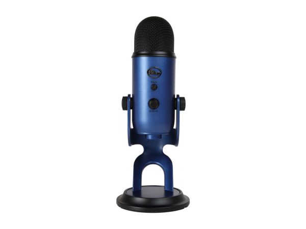 Blue Yeti USB Microphone for PC, Mac, Gaming, Recording, Streaming, Podcasting, Studio and Computer Condenser Mic with Blue VO!CE effects, 4 Pickup Patterns, Plug and Play – Midnight Blue - Image 2